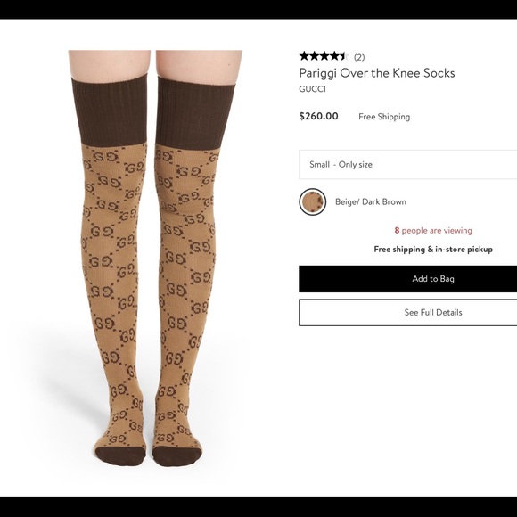 gucci knee socks
